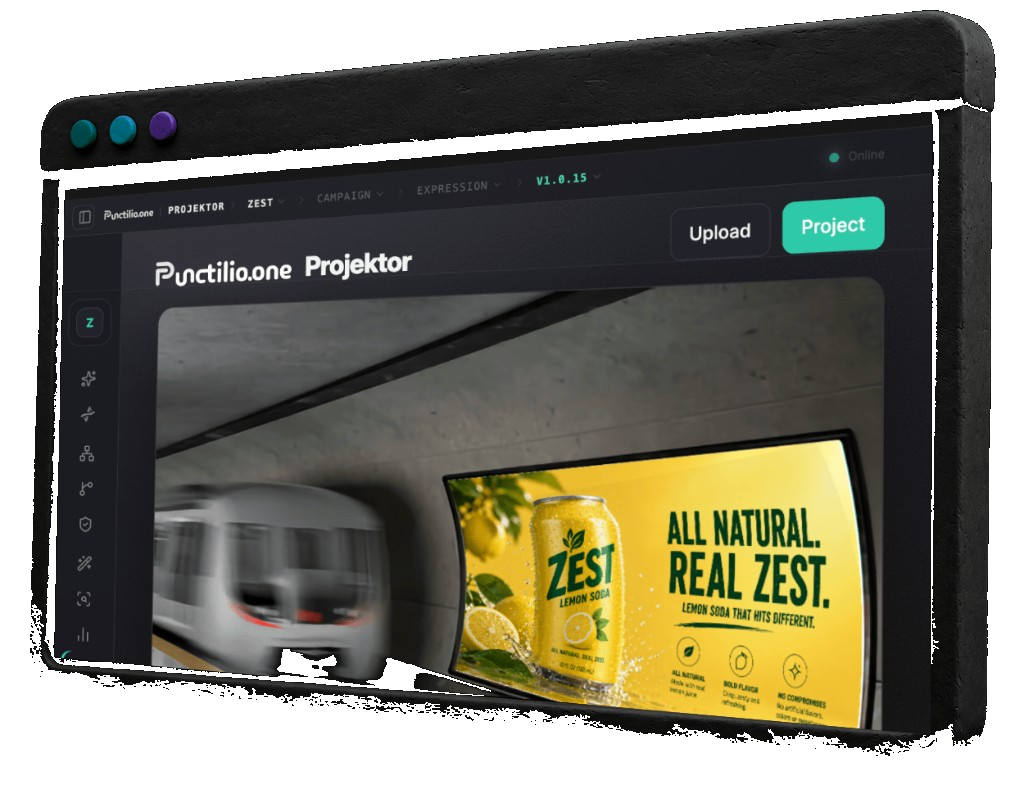 A/R Projektor physical to digital placement